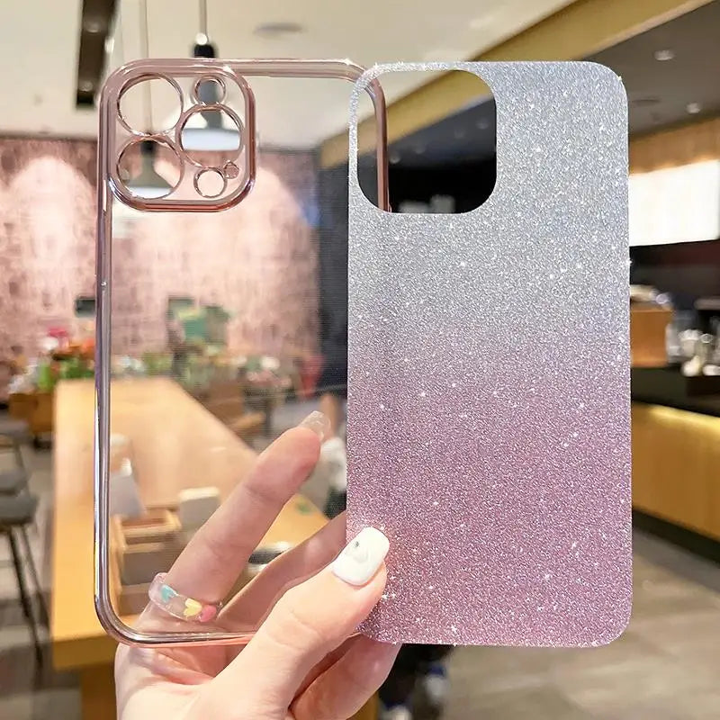 Luxury Gradient Glitter Plating Case For Samsung