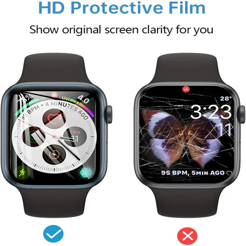 3 Pcs Clear Screen Protector Film for Apple Watch