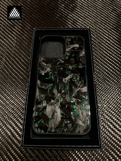 Magnetic Real Forged Carbon + TPU Case for iPhone