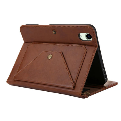 Fashion PU Leather Case with Pen Holder Strap & Card Holder