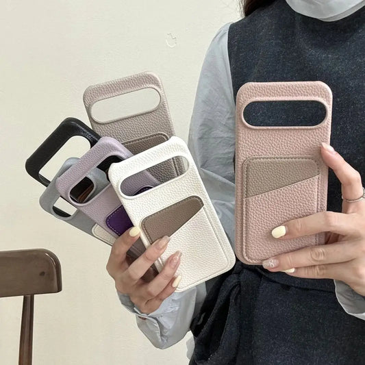 PU Leather Card Holder Pocket Slot Case for Google Pixel