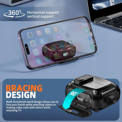 Secure Lock Clip Case for Samsung Buds with Cleaning kit