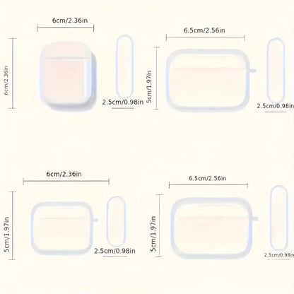 Cute Silver Bowknot Clear Case for AirPods