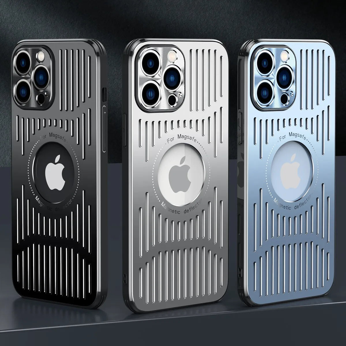 Fashion Metal Heat Dissipation Magnetic Magsafe Case for iPhone