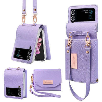 Luxury Leather Wallet Card Holder Case For Samsung
