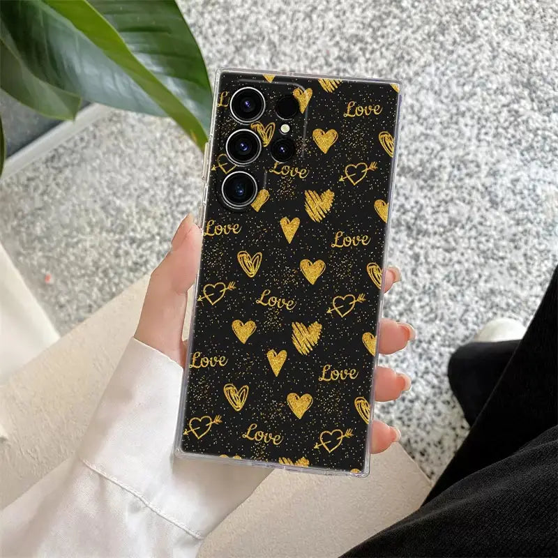 Glitter Pattern Phone Case For Samsung