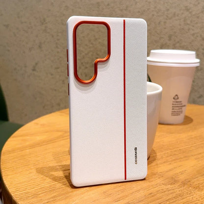 PU Leather Skin Protective Back Cover Case For Samsung