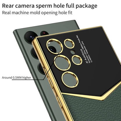 Carbon Fibre Leather Phone Case For Samsung