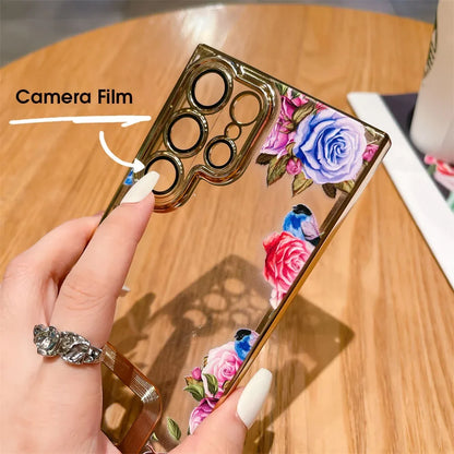 Flower Camera Film Transparent Cover For Samsung