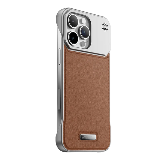 Luxury Magnetic Leather Aromatherapy Case For iPhone
