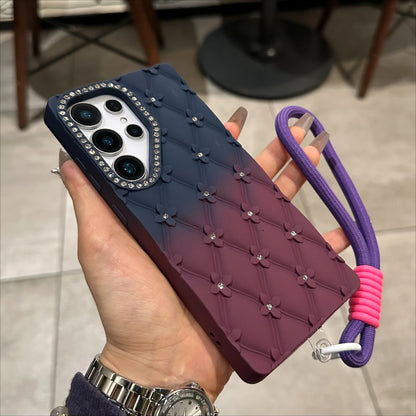 6D Flowers Edge Gradient Case For Samsung